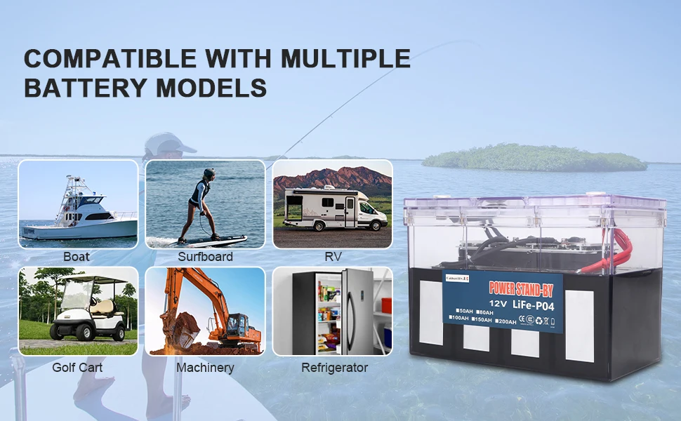 LFPO4 Battery Pack 100/120/150Ah LFP Batteries BMS Rechargeable 36v100ah 150AH Waterproof Marine RV Outdoor camping equipment - Image 14