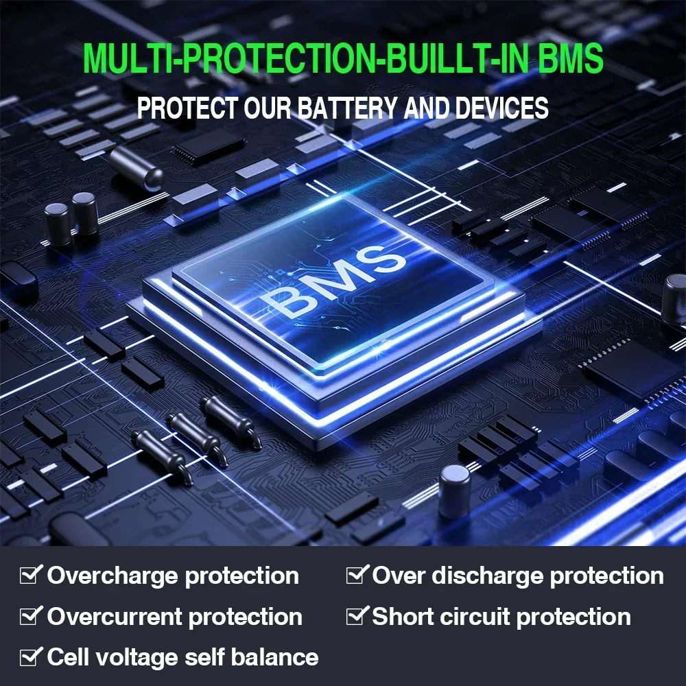 24V 150AH LiFePO4 Cells Built-in BMS - Image 3