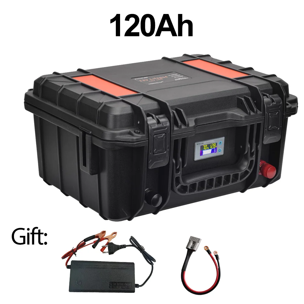 LFPO4 Battery Pack 100/120/150Ah LFP Batteries BMS Rechargeable 36v100ah 150AH Waterproof Marine RV Outdoor camping equipment - Image 4