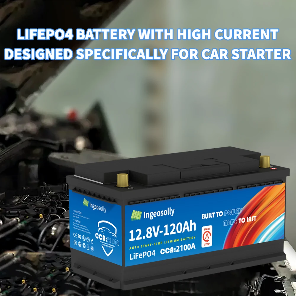 Car Starter LiFePO4 Built-in BMS Voltage Protection Lithium Iron Start Battery - Image 5
