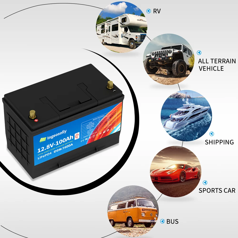 Car Starter LiFePO4 Built-in BMS Voltage Protection Lithium Iron Start Battery - Image 2